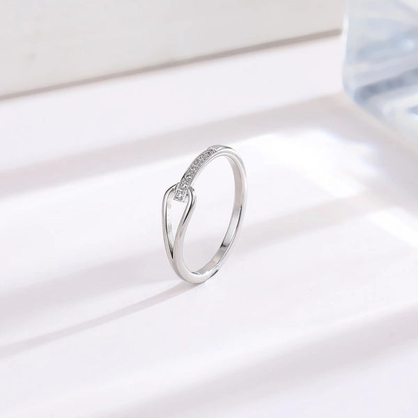 Simple Style Solid Color Titanium Steel Inlay Rhinestones Rings