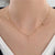 Simple Style Solid Color Titanium Steel Inlay Zircon Necklace