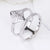 Simple Style Solid Color Titanium Steel Metal Inlay Artificial Gemstones Open Ring