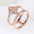 Simple Style Solid Color Titanium Steel Metal Inlay Artificial Gemstones Open Ring