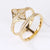 Simple Style Solid Color Titanium Steel Metal Inlay Artificial Gemstones Open Ring