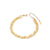 Simple Style Solid Color Titanium Steel Plating Gold Plated Bracelets