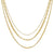 Simple Style Solid Color Titanium Steel Plating Gold Plated Layered Necklaces