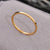 Simple Style Solid Color Titanium Steel Plating Rings 1 Piece