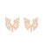 Simple Style Spider Web Butterfly Notes Stainless Steel Plating Hollow Out Ear Studs 1 Pair