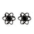 Simple Style Spider Web Butterfly Notes Stainless Steel Plating Hollow Out Ear Studs 1 Pair