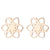 Simple Style Spider Web Butterfly Notes Stainless Steel Plating Hollow Out Ear Studs 1 Pair