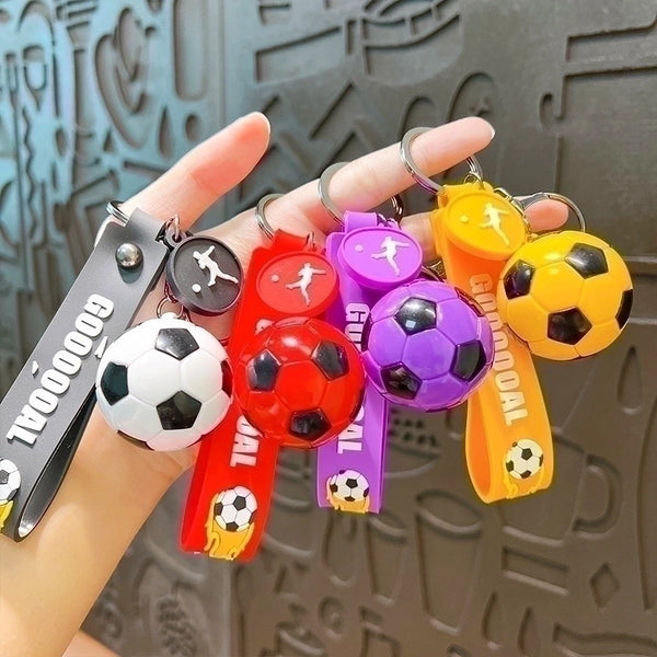 Simple Style Sports Football Arylic Unisex Bag Pendant Keychain