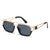 Simple Style Square Ac Square Patchwork Full Frame Women's Sunglasses