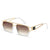 Simple Style Square Ac Square Patchwork Full Frame Women's Sunglasses