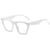 Simple Style Square Ac Square Patchwork Full Frame Women's Sunglasses