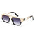 Simple Style Square Ac Square Patchwork Full Frame Women's Sunglasses