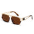 Simple Style Square Ac Square Patchwork Full Frame Women's Sunglasses