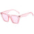 Simple Style Square Ac Square Patchwork Full Frame Women's Sunglasses