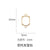 Simple Style Square Copper Plating 14k Gold Plated Jewelry Accessories