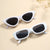 Simple Style Square Solid Color Resin Square Full Frame Kids Sunglasses