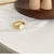 Simple Style Square Stainless Steel Plating 18k Gold Plated Rings