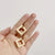 Simple Style Square Stainless Steel Plating Earrings 1 Pair