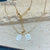 Simple Style Square Stainless Steel Plating Gold Plated Scapular Necklace Pendant Necklace