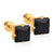 Simple Style Square Stainless Steel Rhinestone Ear Studs 1 Pair