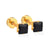 Simple Style Square Stainless Steel Rhinestone Ear Studs 1 Pair