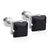 Simple Style Square Stainless Steel Rhinestone Ear Studs 1 Pair