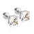 Simple Style Square Stainless Steel Rhinestone Ear Studs 1 Pair