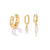 Simple Style Star Flower Snake Copper Irregular Tassel Inlay Rhinestones Earrings 1 Set