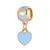 Simple Style Star Heart Shape Alloy Plating Inlay Artificial Diamond Charms