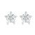 Simple Style Star Heart Shape Sterling Silver Plating Rhinestones Ear Studs 1 Pair