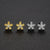 Simple Style Star Moon Flower Sterling Silver Plating Artificial Rhinestones Ear Studs 1 Pair