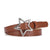 Simple Style Star Pu Leather Alloy Women's Girl'S Leather Belts