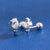 Simple Style Starfish Silver Plating Inlay Rhinestones Shell Ear Studs 1 Pair