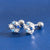 Simple Style Starfish Silver Plating Inlay Rhinestones Shell Ear Studs 1 Pair