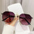 Simple Style Streetwear Color Block Ac Polygon Full Frame Women's Sunglasses