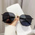 Simple Style Streetwear Color Block Ac Polygon Full Frame Women's Sunglasses