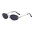 Simple Style Streetwear Commute Solid Color Pc Oval Frame Frameless Women's Sunglasses