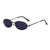 Simple Style Streetwear Commute Solid Color Pc Oval Frame Frameless Women's Sunglasses