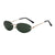 Simple Style Streetwear Commute Solid Color Pc Oval Frame Frameless Women's Sunglasses