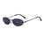 Simple Style Streetwear Commute Solid Color Pc Oval Frame Frameless Women's Sunglasses