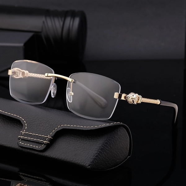 Simple Style Streetwear Commute Solid Color Pc Square Frameless Men's Sunglasses