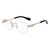 Simple Style Streetwear Commute Solid Color Pc Square Frameless Men's Sunglasses