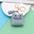 Simple Style Streetwear Owl Pu Leather Unisex Bag Pendant Keychain