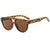 Simple Style Streetwear Solid Color Ac Oval Frame Full Frame Women's Sunglasses