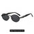 Simple Style Streetwear Solid Color Pc Oval Frame Full Frame Women's Sunglasses