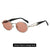 Simple Style Streetwear Solid Color Pc Oval Frame Full Frame Women's Sunglasses