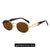 Simple Style Streetwear Solid Color Pc Oval Frame Full Frame Women's Sunglasses