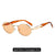 Simple Style Streetwear Solid Color Pc Oval Frame Full Frame Women's Sunglasses