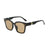 Simple Style Streetwear Solid Color Pc Square Full Frame Women's Sunglasses