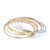 Simple Style Streetwear Solid Color Stainless Steel Plating 18k Gold Plated Wristband